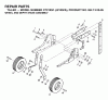 Jonsered CT2105 (J2105FA, 954130095) - Lawn & Garden Tractor (2003-01) Spareparts WHEEL DEPTH STAKE ASSEMBLY