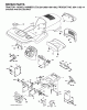 Jonsered LT2122 A (96011001100) - Lawn & Garden Tractor (2005-01) Spareparts CHASSIS ENCLOSURES