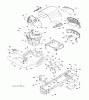 Jonsered LT2213 (96041007900) - Lawn & Garden Tractor (2009-01) Spareparts CHASSIS ENCLOSURES