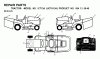 Jonsered ICT13A (JICTH13A, 954130040) - Lawn & Garden Tractor (2000-02) Spareparts DECALS