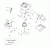 Jonsered LT2213 C (96051000901) - Lawn & Garden Tractor (2011-08) Listas de piezas de repuesto y dibujos ENGINE