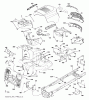 Jonsered LT2213 CA (96041008200) - Lawn & Garden Tractor (2009-01) Spareparts CHASSIS ENCLOSURES