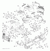 Jonsered LT2213 CA (96051001903) - Lawn & Garden Tractor (2012-08) Spareparts CHASSIS ENCLOSURES