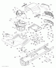 Jonsered LT2216 (96041010107) - Lawn & Garden Tractor (2013-05) Spareparts CHASSIS ENCLOSURES