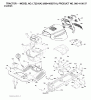 Jonsered LT2216 A2 (96041003701) - Lawn & Garden Tractor (2007-05) Spareparts CHASSIS ENCLOSURES