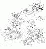 Jonsered LT2216 A2 (96041015601) - Lawn & Garden Tractor (2010-09) Spareparts CHASSIS ENCLOSURES