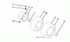 Jonsered LT2217 A (96041003300) - Lawn & Garden Tractor (2007-02) Spareparts WHEELS TIRES