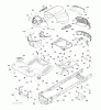 Jonsered LT2217 A (96041005701) - Lawn & Garden Tractor (2009-03) Spareparts CHASSIS ENCLOSURES