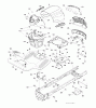 Jonsered LT2217 A (96041010301) - Lawn & Garden Tractor (2009-10) Spareparts CHASSIS ENCLOSURES