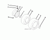 Jonsered LT2217 A (96041010306) - Lawn & Garden Tractor (2012-08) Listas de piezas de repuesto y dibujos WHEELS TIRES