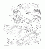 Jonsered LT2217 A (96041010400) - Lawn & Garden Tractor (2009-01) Spareparts CHASSIS ENCLOSURES