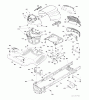 Jonsered LT2217 A (96041011301) - Lawn & Garden Tractor (2009-10) Spareparts CHASSIS ENCLOSURES
