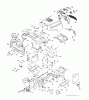 Jonsered LT2217 CMA (96061019603) - Lawn & Garden Tractor (2008-01) Spareparts CHASSIS ENCLOSURES