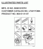 Jonsered LT2217 CMA (96061019701) - Lawn & Garden Tractor (2007-05) Spareparts FREQUENTLY USED PARTS