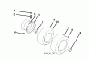 Jonsered LT2218 A (96041010501) - Lawn & Garden Tractor (2010-01) Spareparts WHEELS TIRES