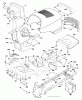 Jonsered LT2218 A2 (96041003900) - Lawn & Garden Tractor (2007-04) Spareparts CHASSIS ENCLOSURES
