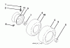 Jonsered LT2218 A2 (96041003900) - Lawn & Garden Tractor (2007-04) Spareparts WHEELS TIRES