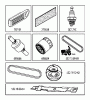 Jonsered LT2223 A2 (96041011100) - Lawn & Garden Tractor (2009-02) Spareparts FREQUENTLY USED PARTS
