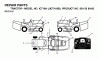 Jonsered ICT19A (JICTH19B, 954568083) - Lawn & Garden Tractor (2002-03) Spareparts DECALS