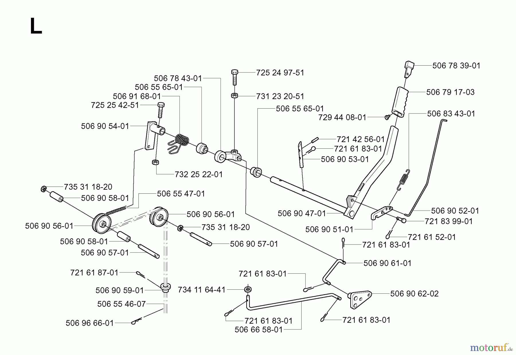  Jonsered Reitermäher FR2116 MA (953535401) - Jonsered Rear-Engine Riding Mower (2004-01) CONTROLS #1