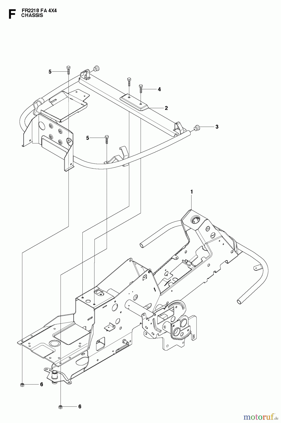  Jonsered Reitermäher FR2218 FA 4x4 (966415001) - Jonsered Rear-Engine Riding Mower (2010-07) CHASSIS ENCLOSURES