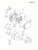 Kawasaki Motoren FA210D-CS06 - Kawasaki FA210D 4-Stroke Engine Spareparts AIR-FILTER/MUFFLER