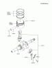 Kawasaki Motoren FA076D-AS07 - Kawasaki FA076D 4-Stroke Engine Spareparts PISTON/CRANKSHAFT