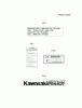 Kawasaki Motoren FA210V - AS02 bis FH641V - DS24 FD440V-AS02 - Kawasaki FD440V 4-Stroke Engine Spareparts LABEL
