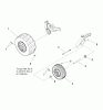 Murray C950-60928-0 (7800538) - Craftsman ZTS6000, 26HP B&S w/52" Mower Deck (2009) (Sears) Spareparts Wheel & Tire Group (W7501439)