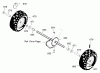 Murray 536.881850 - Craftsman 27" Dual Stage Snow Thrower (2005) (Sears) Spareparts Wheels