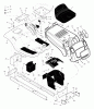 Murray 405004x99A - B&S/ 40" Lawn Tractor (2005) (AAFES) Spareparts Chassis & Hood