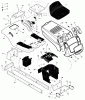 Murray 405005x99A - B&S/ 40" Lawn Tractor (2003) (AAFES) Spareparts Chassis & Hood