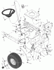 Murray 405015x92B - B&S/ 40" Lawn Tractor (2002) (Walmart) Spareparts Steering