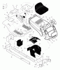 Murray 405016x31A - Scotts 40" Lawn Tractor (2005) (Home Depot) Spareparts Chassis & Hood