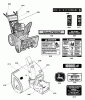 Murray 726E (LP25936) (1695816) - John Deere 26" Dual Stage Snow Thrower (2010) Spareparts Decal Group (2988956_2989626)