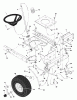 Murray 40541A - 40" Lawn Tractor (1997) Spareparts Steering