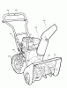 Murray C950-52729-0 (1695382) - Craftsman 24" Dual Stage Snow Thrower (2007) (Sears) Spareparts Decals
