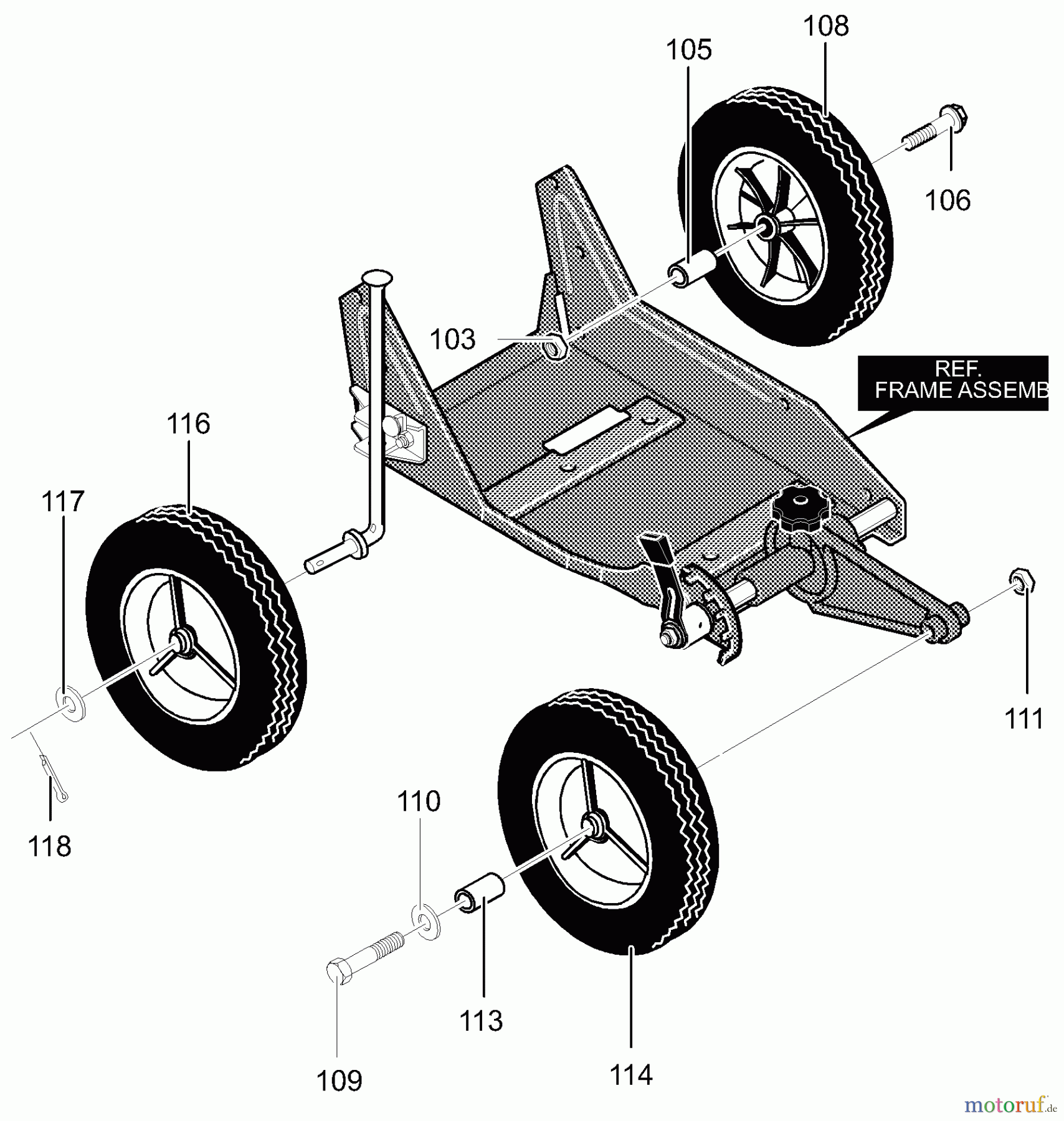  Murray Kantenschneider 13052x10A - B&S/Murray Edger (2000) (Western Auto) Wheel Assembly
