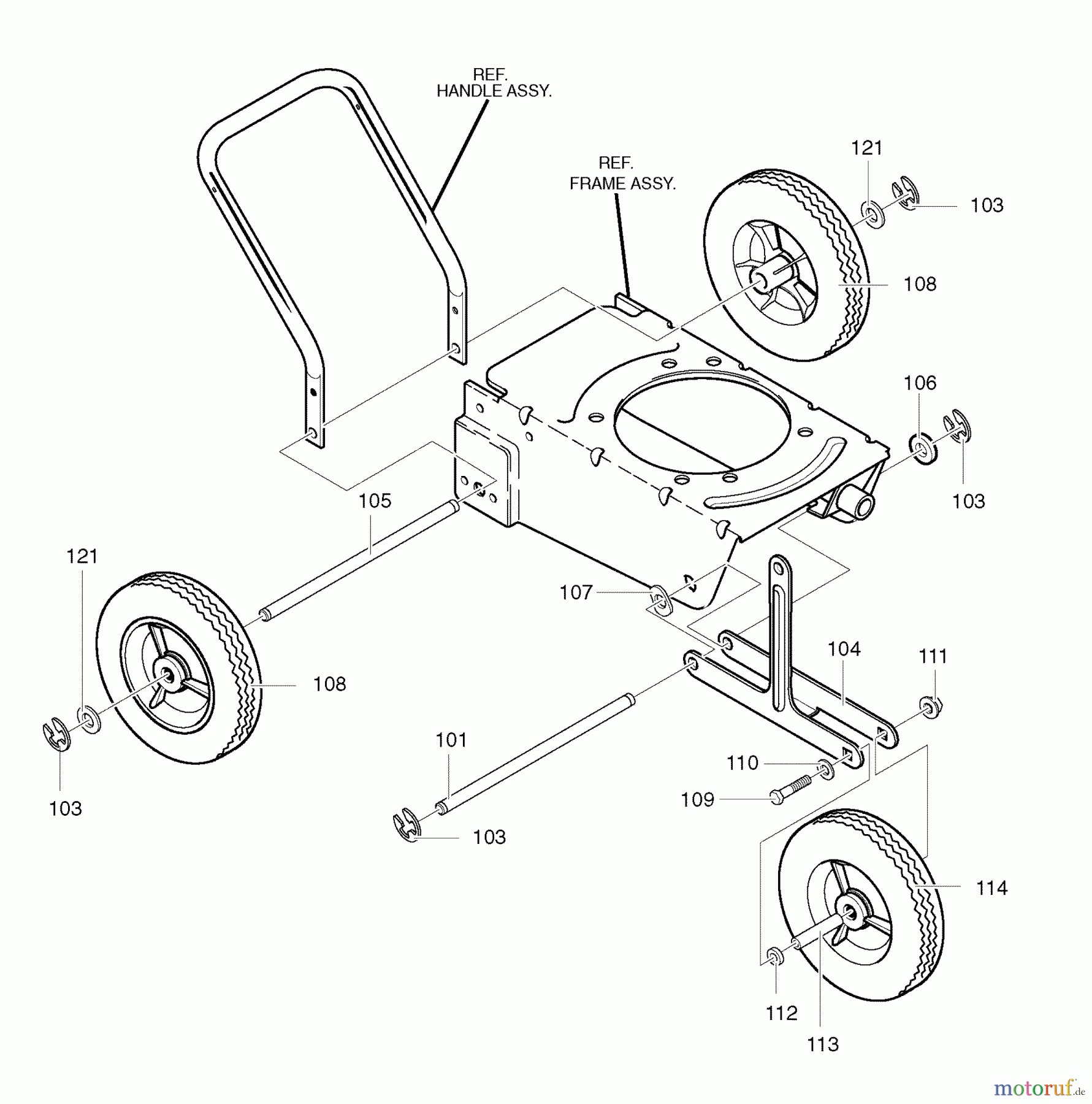  Murray Kantenschneider 536.772330 (77233000NA) - Craftsman Edger (2007) (Sears) Wheel Assembly