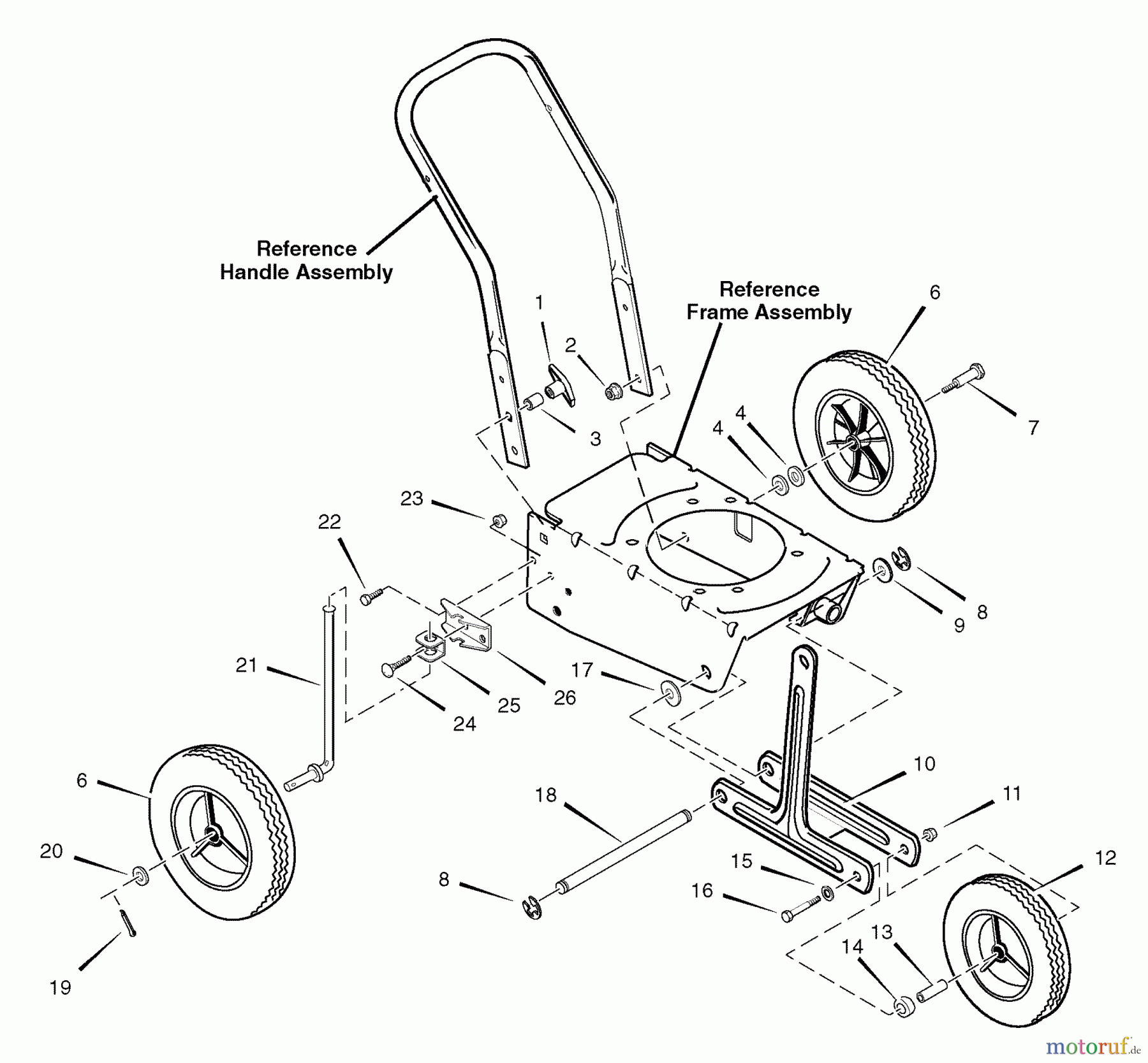  Murray Kantenschneider 536.772360 (77236000NA) - Craftsman Edger (2007) (Sears) Wheel Assembly