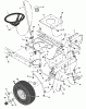Murray 46567x6A - Ultra 46" Lawn Tractor (1997) Spareparts Steering