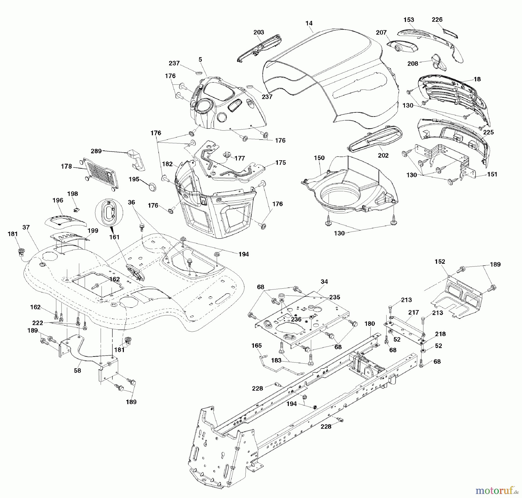 Murray Rasen- und Gartentraktoren 7800738 (96042010400) - Yard King 48