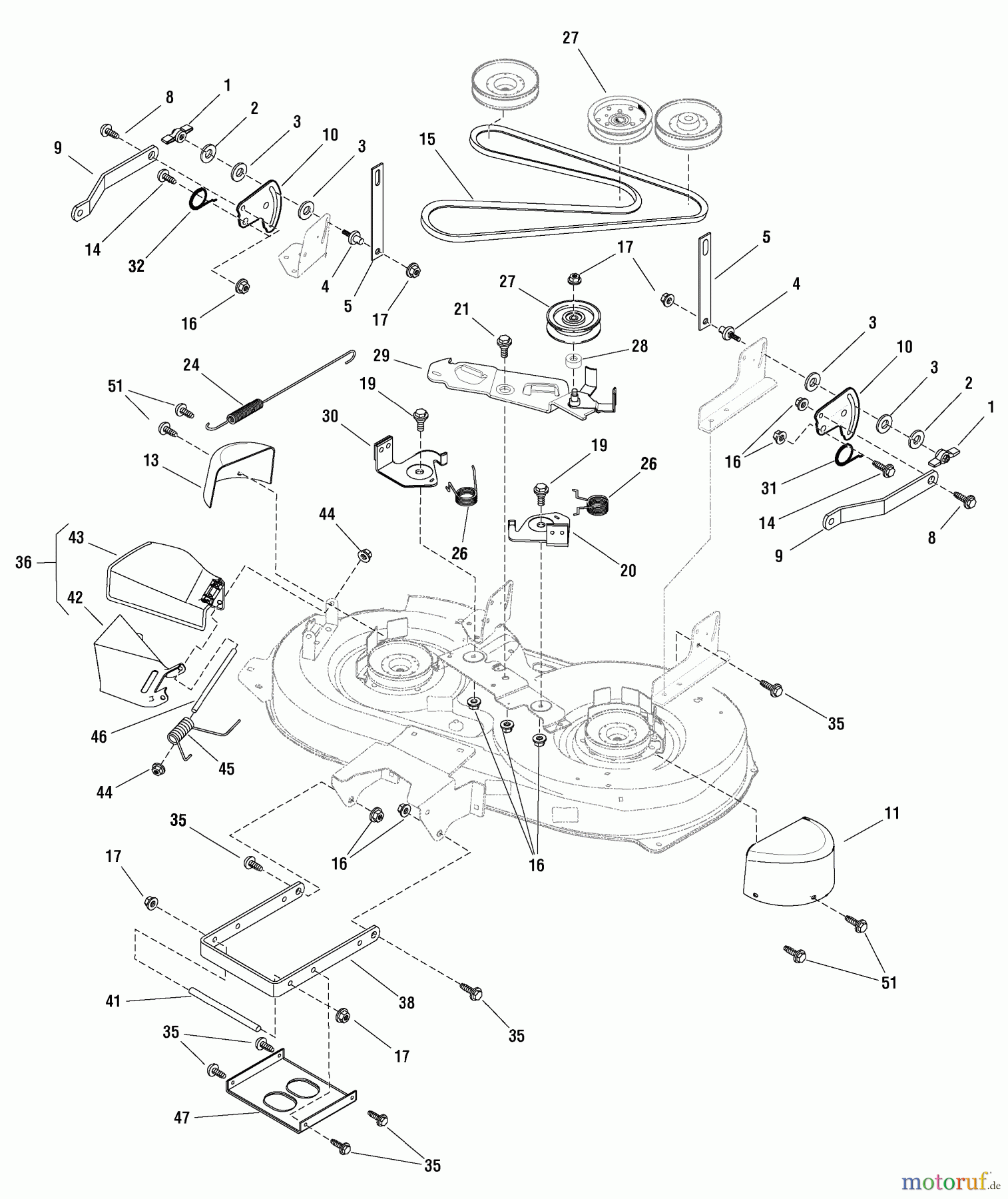 équip'jardin - Poulie courroie trapézoïdale (FGP015462)