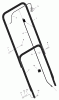 Murray 201010x30B - 20" Walk-Behind Mower (2002) Spareparts Handle Assembly