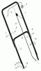 Murray 20101C - 20" Walk-Behind Mower (2000) Spareparts Handle Assembly