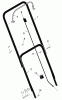 Murray 201030x00A - 20" Walk-Behind Mower (2005) Spareparts Handle Assembly