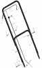 Murray 20103x31A - Scotts 20" Walk-Behind Mower (1997) (Home Depot) Spareparts Handle Assembly
