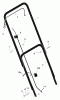 Murray 20104C - 20" Walk-Behind Mower (2001) Spareparts Handle Assembly