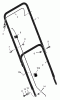 Murray 20104D - 20" Walk-Behind Mower (2002) Spareparts Handle Assembly