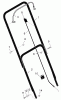 Murray 20104G - 20" Walk-Behind Mower (2005) Spareparts Handle Assembly